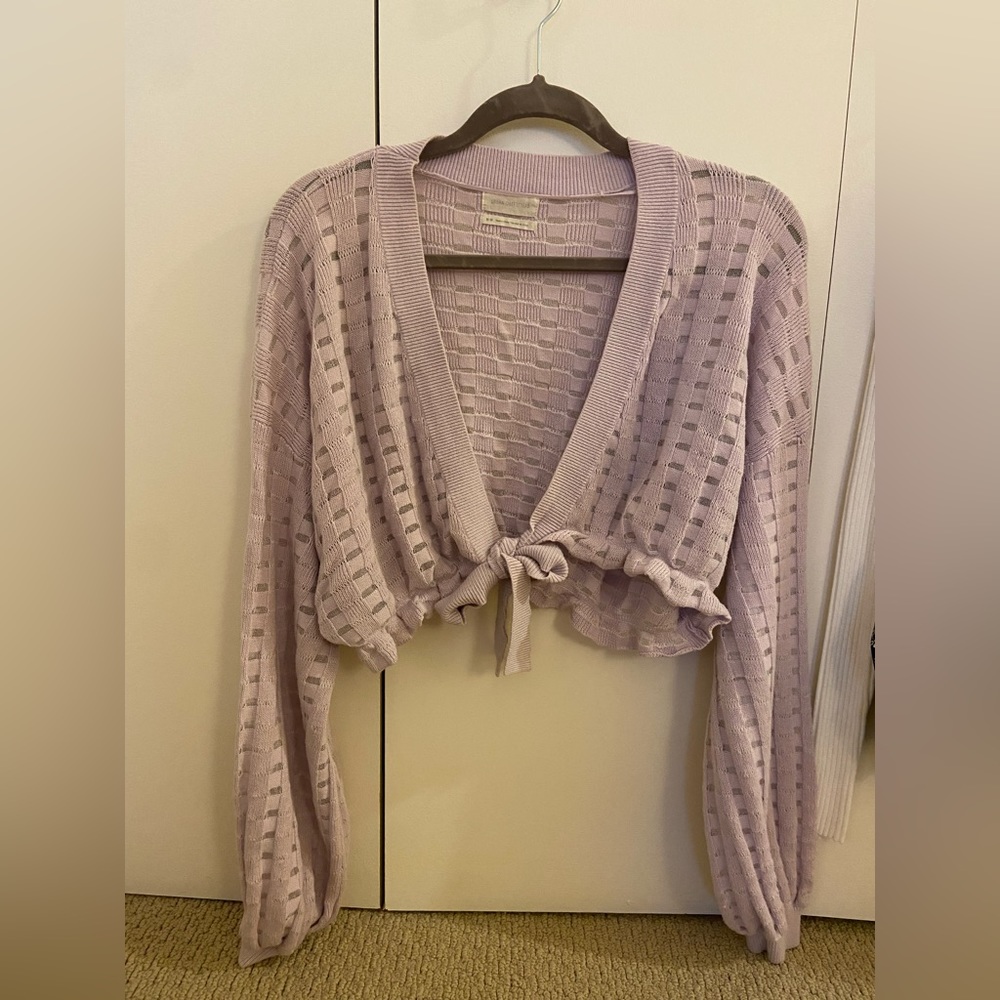 Urban Outfitters Purple Cropped Sweater